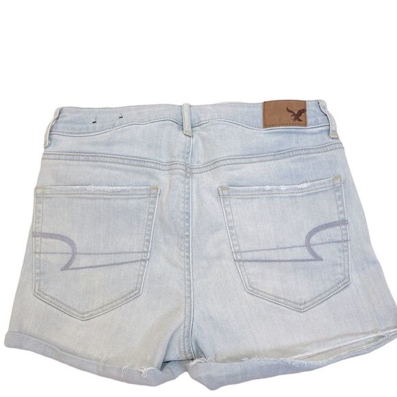 American Eagle Super Hi-Rise Shortie Jean Shorts - Picture 3 of 5